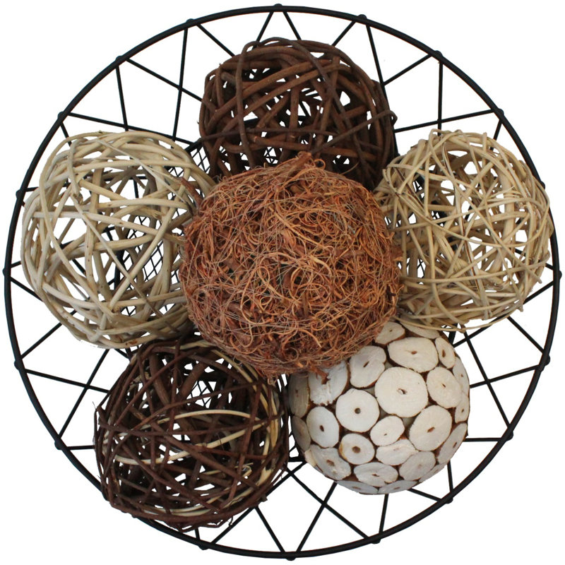 Millwood Pines 6 Piece Schall Decorative Balls for Bowls & Reviews